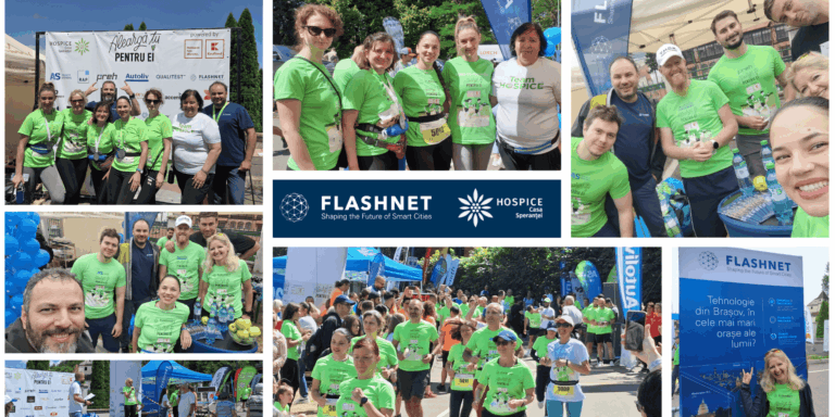 Flashnet running with purpose at Hospice Cross