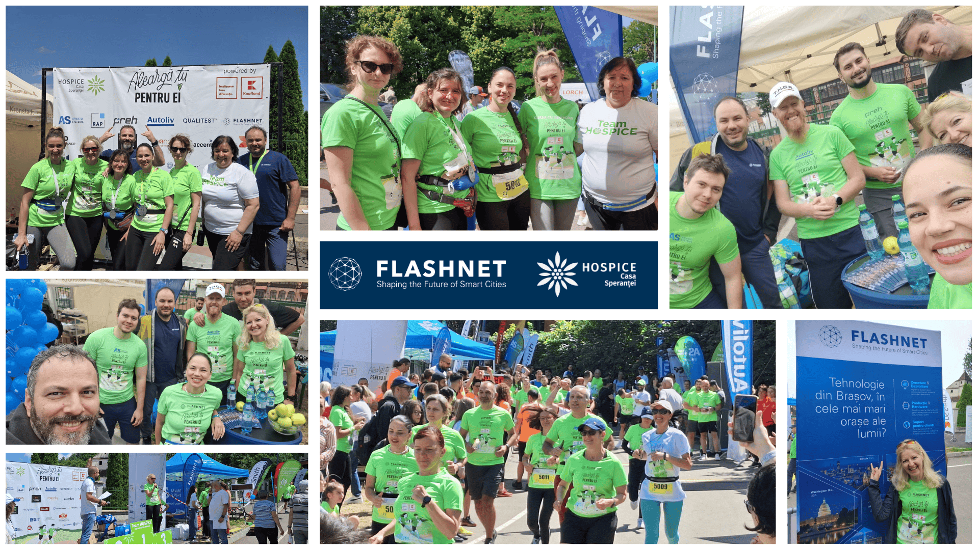 Flashnet running with purpose at Hospice Cross