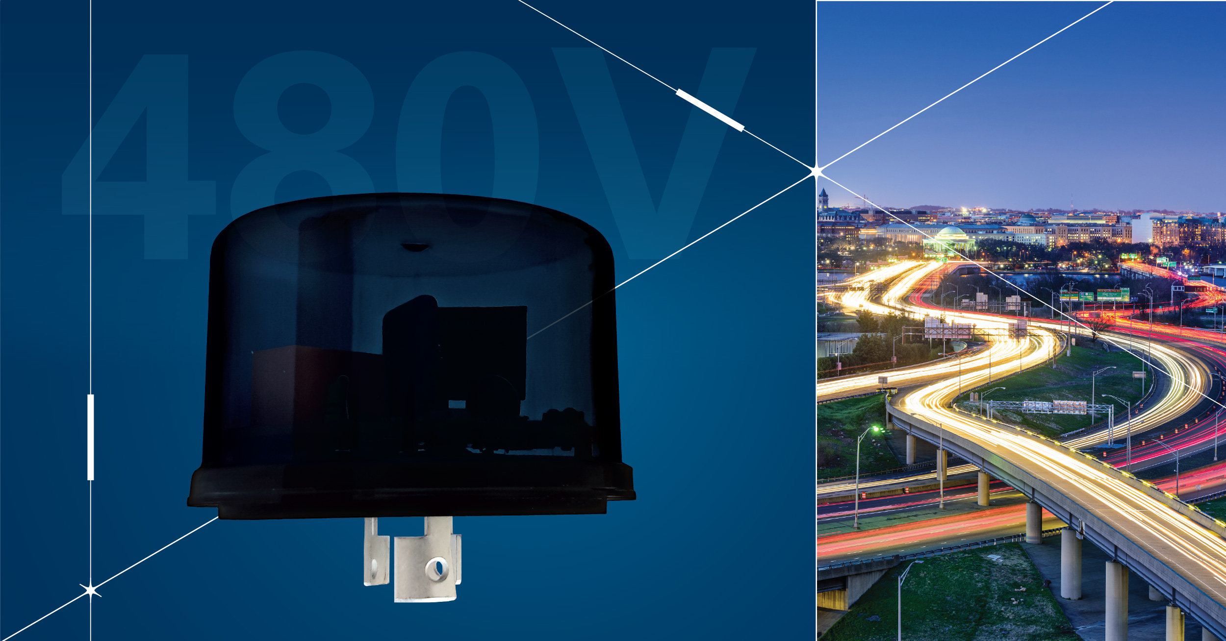 Flashnet launches new 480V NEMA controllers for the U.S smart street lighting market_simple city